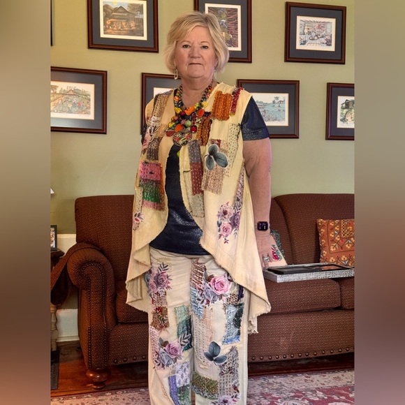 Paper Lace Yellow light weight denim - Picture 9 of 13